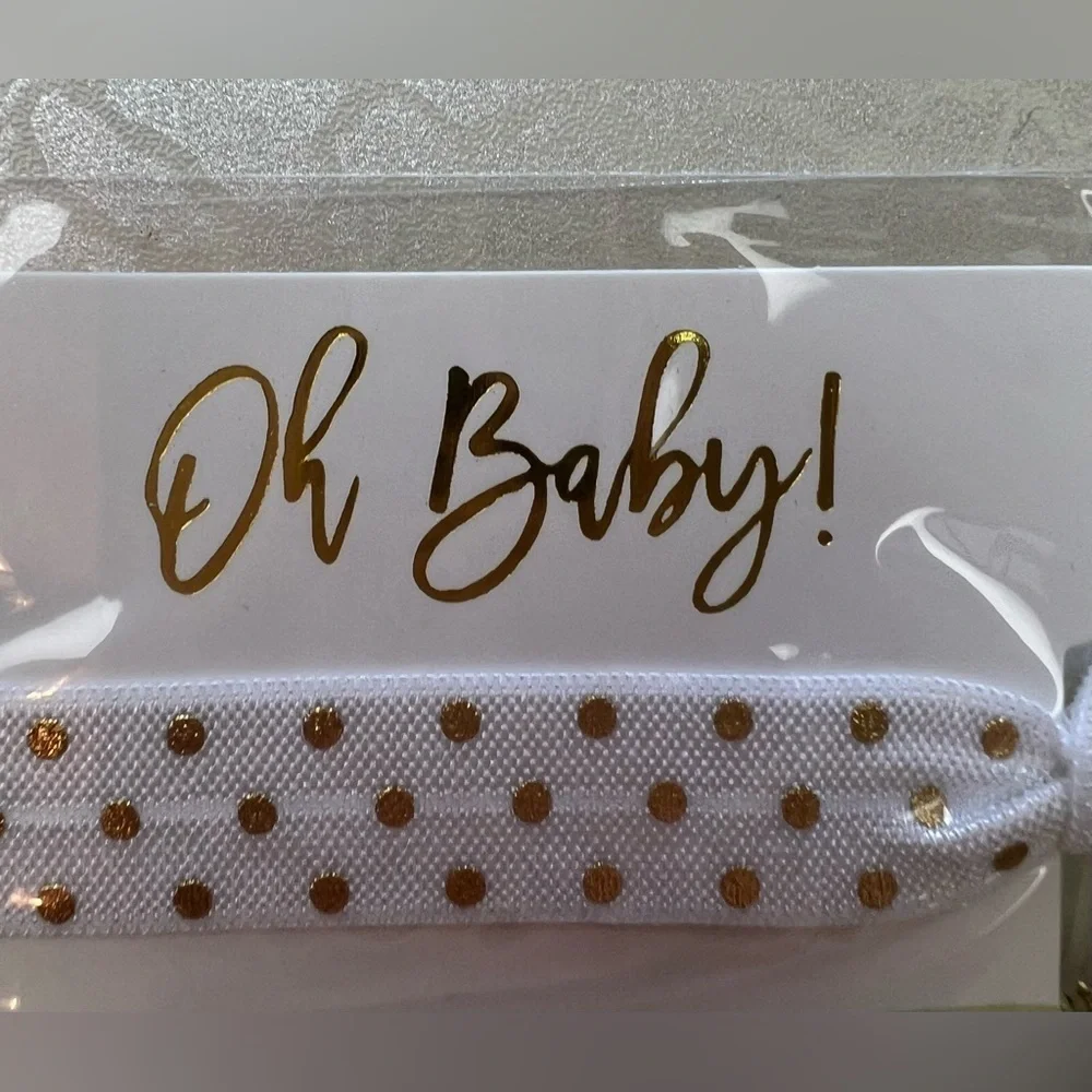 SET: “Oh Baby” | 8- pieces, 3 hair ties each. Baby shower gift.